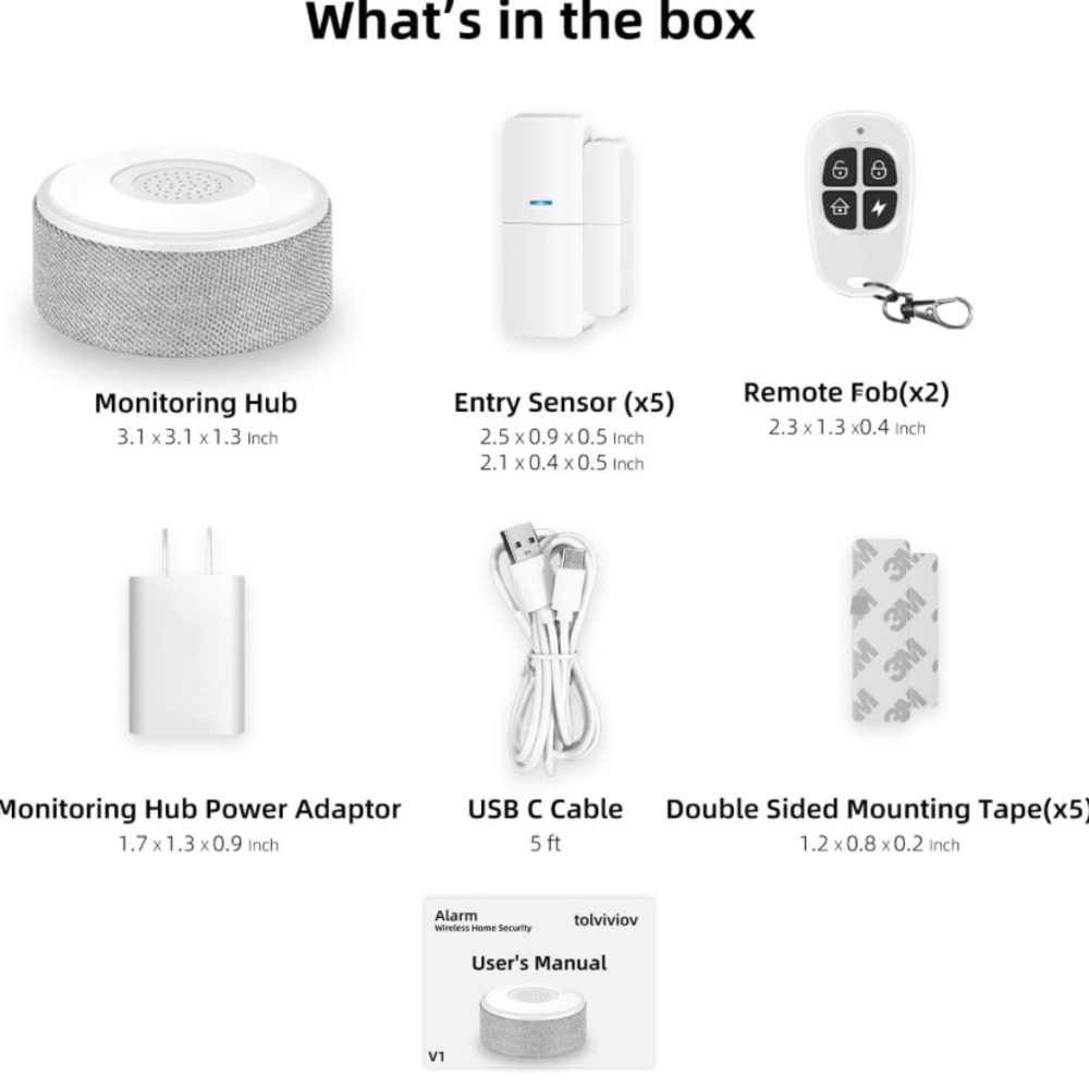 Wireless DIY Smart Home Security System, with Phone APP Alert